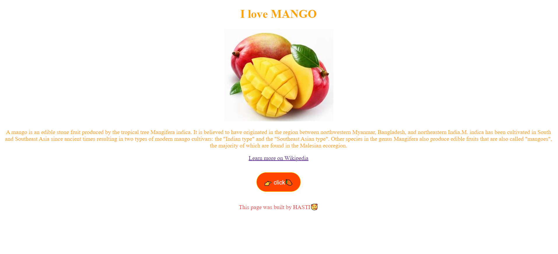 Mango project preview